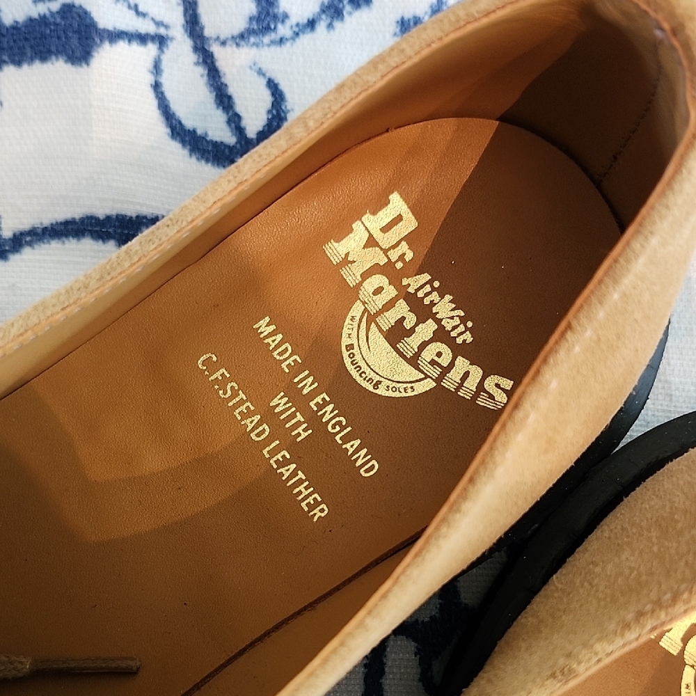 Dr. Martens Classic Tan Suede Oxfords - Picture 6 of 10